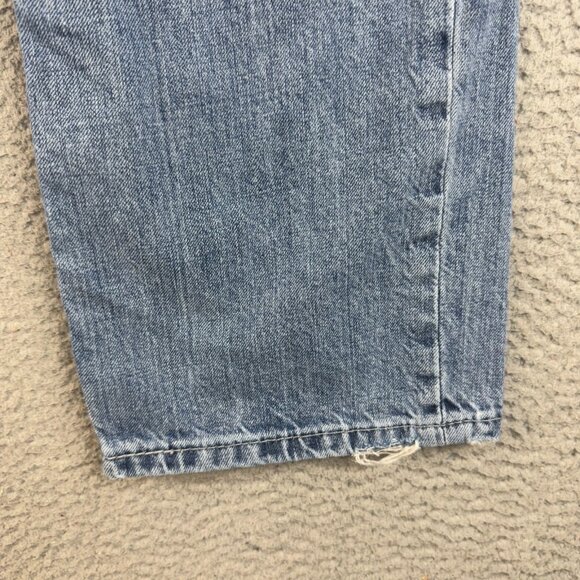 Levis 514 Jeans Mens 34x34 Blue Straight Fit Slim Leg Classic Cotton Denim Pants - Picture 4 of 9